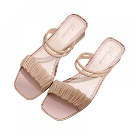 

Women s Low Heeled Comfortable Sandal