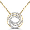 thumbnail image 1 of Majesty Diamonds MDR210040 Collier Rond en Diamant 0.33 CTW en Or Jaune 14K, 1 of 1