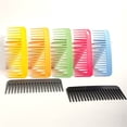 thumbnail image 6 of Wide Tooth Massaging Comb - Detangling Hair Comb, Comfortable Grip, Ideal for Curly or Thick Hair, Gentle Scálp Massage, Hair Care Tool, Salon Style, Anti-static, Easy to Clean, Pe Makeup Organizers, 6 of 8