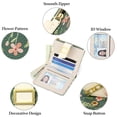 thumbnail image 5 of LOUEBICA Small Wallets for Women Bifold Vegan Leather Wallet RFID Blocking Floral Pattern Card Holder with Zipper Pocket, 5 of 7
