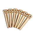 thumbnail image 2 of Paquete de 6 Pines de puente de repuesto Yuyangstore de latón con Tuerca de Sillín para guitarra acústica, 2 of 8