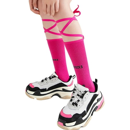 

Heiheiup Women Autumn And Winter Matching Lace Thickened Warm Mid Tube Socks Women Thick Long Socks Stockings And Garter Belt