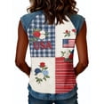 thumbnail image 6 of Trgacdwlo 4th Of July Women's Tank Tops Raglan Womens Sleeveless Shirts Color Block Stars Stripes 250th Anniversary Usa Shirt, 6 of 6