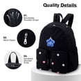 thumbnail image 5 of HuaAngel Water Resistant Backpack with Mulitiple Pockets for School Travel Outdoor College, Lightweight Daypack for Teens with Laptop Compartment, 5 of 7