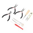 thumbnail image 2 of Jewelry Tools And Supplies, Jewelry Making Tools Sturdy Durable Scissors Tweezers 10Pcs  For Beading For Repairing Jewelry, 2 of 8