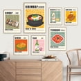 thumbnail image 5 of Póster de comida coreana retro colorida, Kimchi, Soju, Makgeolli, imágenes de pared, pintura en lienzo para decoración de cocina y comedor, 5 of 5
