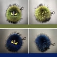 thumbnail image 4 of Little Angry Monster Fox Fur Plush Pendant Bag Ornament Car Keychain, 4 of 7