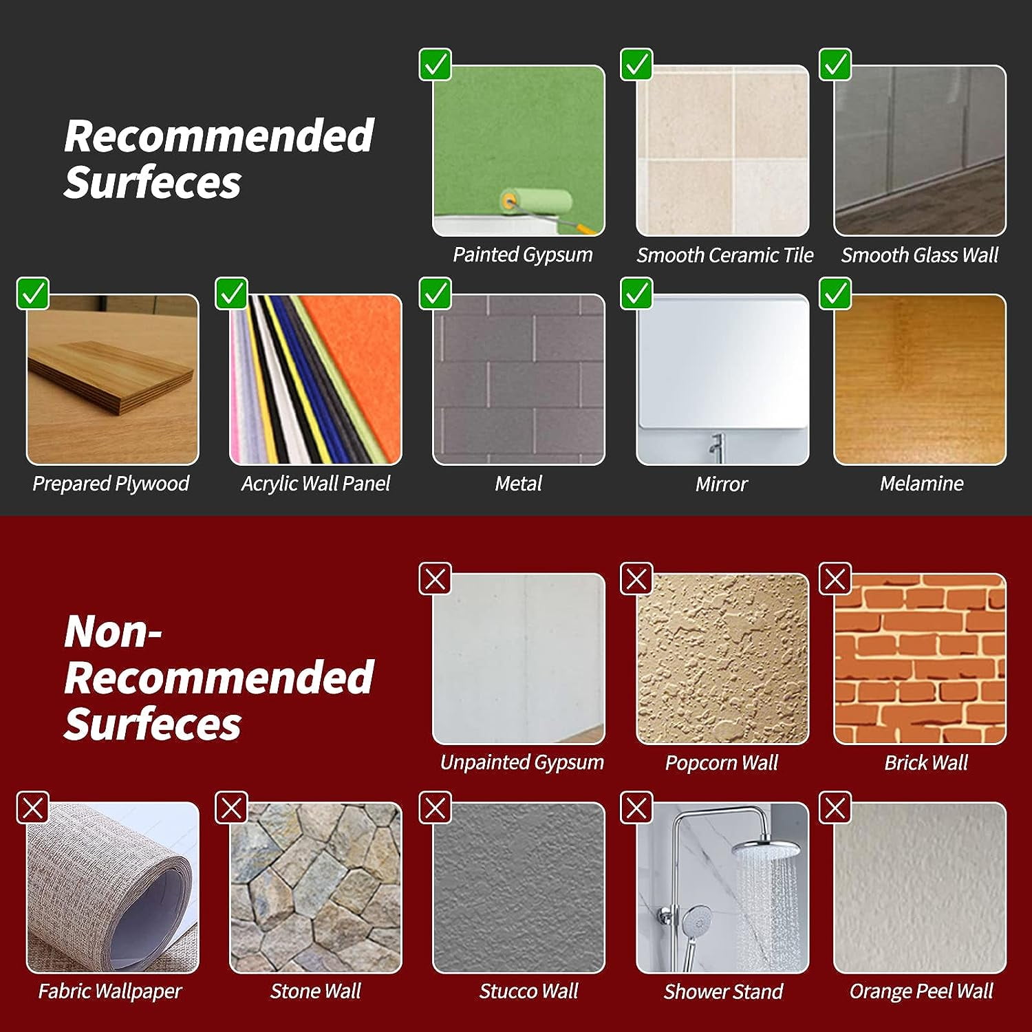 Art3dwallpanel 12"x12" Peel and Stick Backsplash Tiles,10-Sheet Self-Adhesive Wall Tile Stickers for Kitched,Bathroom,Countertop,Rentals
