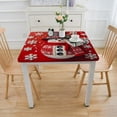 thumbnail image 3 of nygtbtfer Christmas Tablecloth , Red Washable Table Cover for Party Picnic Dinner Decor White, 3 of 7