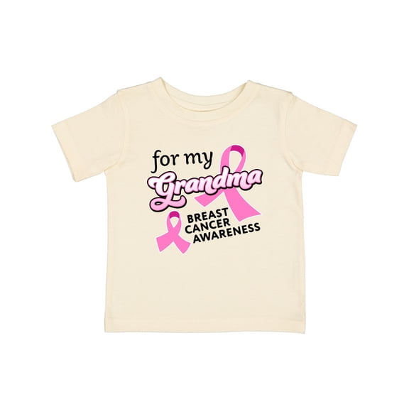 Inktastic For My Grandma-Breast Cancer Awareness Boys or Girls Baby T-Shirt
