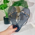 thumbnail image 3 of Modisza Studded Jellies Flip Flops Sandals with Bow Summer Beach Flat Thong Slide Sandal Slip on Rivets Slippers Shoes Blue 8, 3 of 5