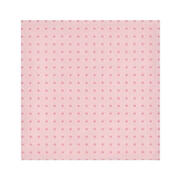 Iauyy Satin Napkins Set of 1- Star-pink DIY Printing Decoration Cloth Napkin- Easy Care for Home/Party