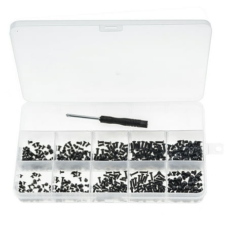 

500pcs km Laptop Screw Black Zinc Plated with Black Screwdriver Phillips Screws