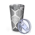 thumbnail image 2 of 16oz Tumblers Black and White Geometric Quatrefoil Pattern Stainless Steel Vacuum Insulated Double Wall Travel Tumbler Cups Mug with Lid and Straw,Cleaning Brush for Coffee,Tea, 2 of 4