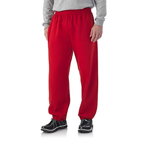 Big Men's Fleece Elastic Bottom Pants - Walmart.com