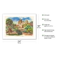 thumbnail image 2 of Mission San Carlos Borromeo del Río Carmelo - Carmel-By-The-Sea California - Vintage Travel Poster by Joseph Fehér c.1949 - Fine Art Matte Paper Print (Unframed) 18x24in, 2 of 4