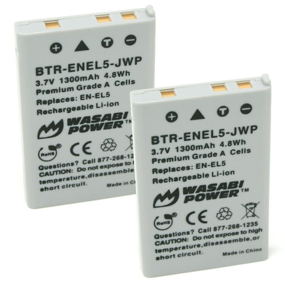 Wasabi Power Battery (2-Pack) for Nikon EN-EL5