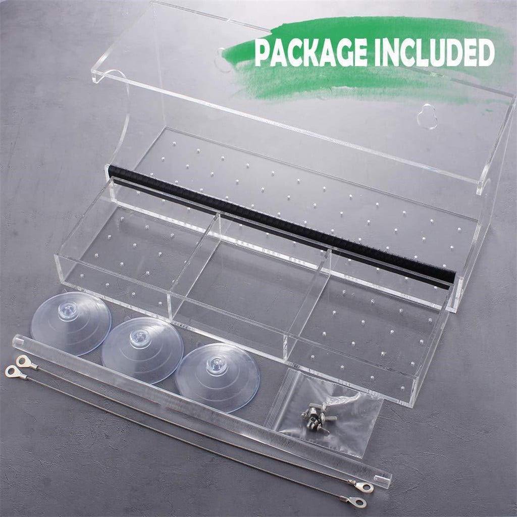 LACKUST Bird Feeders Outdoor Clearance,Window Bird Feeder with Extended Roof and Sliding Tray for Easy Drainage,Multicolor