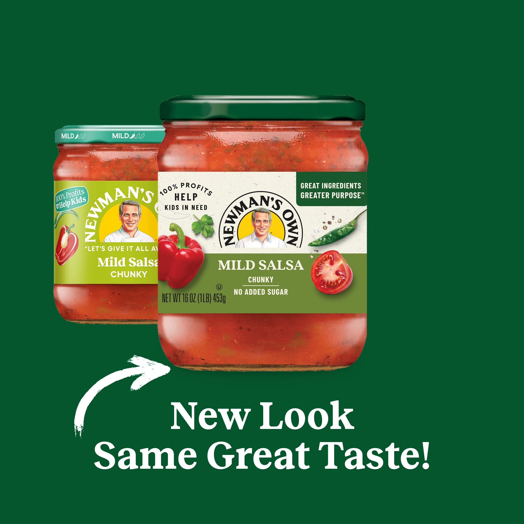 (3 pack) Newman's Own Chunky Mild Salsa, 16 oz