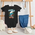 thumbnail image 3 of Urban Smurf Good Vibes Graffiti Drip Romper Boys or Girls Infant Baby Brisco Brands 18M, 3 of 6