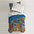 thumbnail image 3 of Dream Factory Dinosaur Blocks Ensemble de Douillette pour Garçons en Microfibre Ultra Douce Bleu Simple, 3 of 5