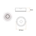 thumbnail image 2 of 5 Packs Round Bubble Level 15x8mm Mini Circular Bullseye Spirit Levels for Leveling Camera Tripod Telescope, White, 2 of 6