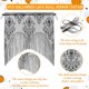 thumbnail image 2 of 4 cortinas de encaje con forma de calavera para ventana de Halloween, cortinas de borlas negras para puerta, decoraciones para fiestas de Halloween en casa, suministros para fiestas de Halloween, 2 of 4
