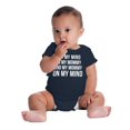 thumbnail image 6 of Funny Mommy on my Mind Hip Hop Romper Boys or Girls Infant Baby Brisco Brands NB, 6 of 7
