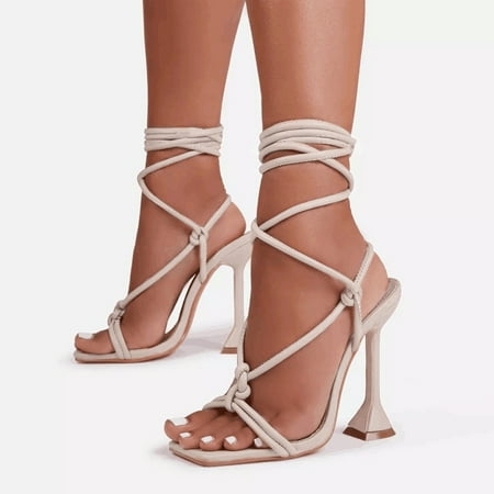 

Vedolay Ladies High Heel Shoes High Heels for Women Comfy Wedge Walking Slippers Anti-Slip Breathable High Shoes Beige 8