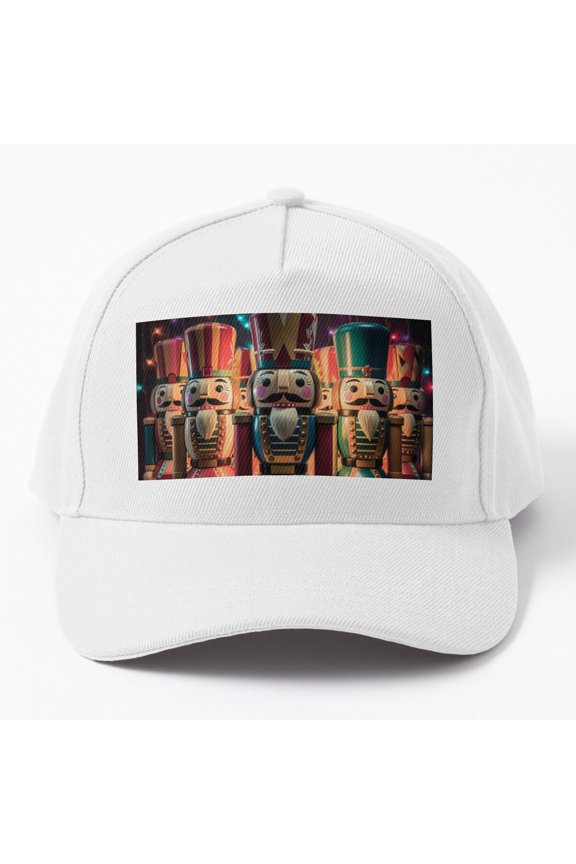 Christmas Time Nutcrackers Baseball Cap, Holiday Soldier Graphic Design, Classic Hat