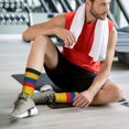 thumbnail image 6 of Mens Crew Socks Womens Colombia Flag Workout Training Athletic Socks, 6 of 7