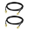 thumbnail image 6 of Uxcell 48'' RG174 RP-SMA Male to RP-SMA Female Antenna Extension Cable Shorter Length Metal Black 2 Pcs, 6 of 6