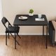 thumbnail image 2 of Yeshouse juego de comedor de 3 piezas, mesa de cocina plegable de metal con 2 sillas tapizadas en piel sintética, diseño ahorra espacio, ideal para comedor pequeño, 2 of 8