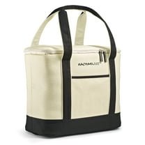 Rachael Ray Grocery Tote Cooler Bag, Insulated Portable Travel Cooler, Hot or Cold Carrier, Ivory