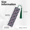 thumbnail image 3 of Kdxio Floral Rabbit Print Metal Tassel Bookmarks,Perfect Gift for Art Lovers and Bookworms Metal Bookmarks for Women, 3 of 8