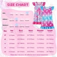 thumbnail image 2 of Jurebecia 2 Pcs Summer Girl Unicorns Nightgown Mermaids Cartoon Pajamas Dress for Kids Teenager Night Dress Baby Nightdress Cute Children Clothing 5-6 Years 120 CM, 2 of 24