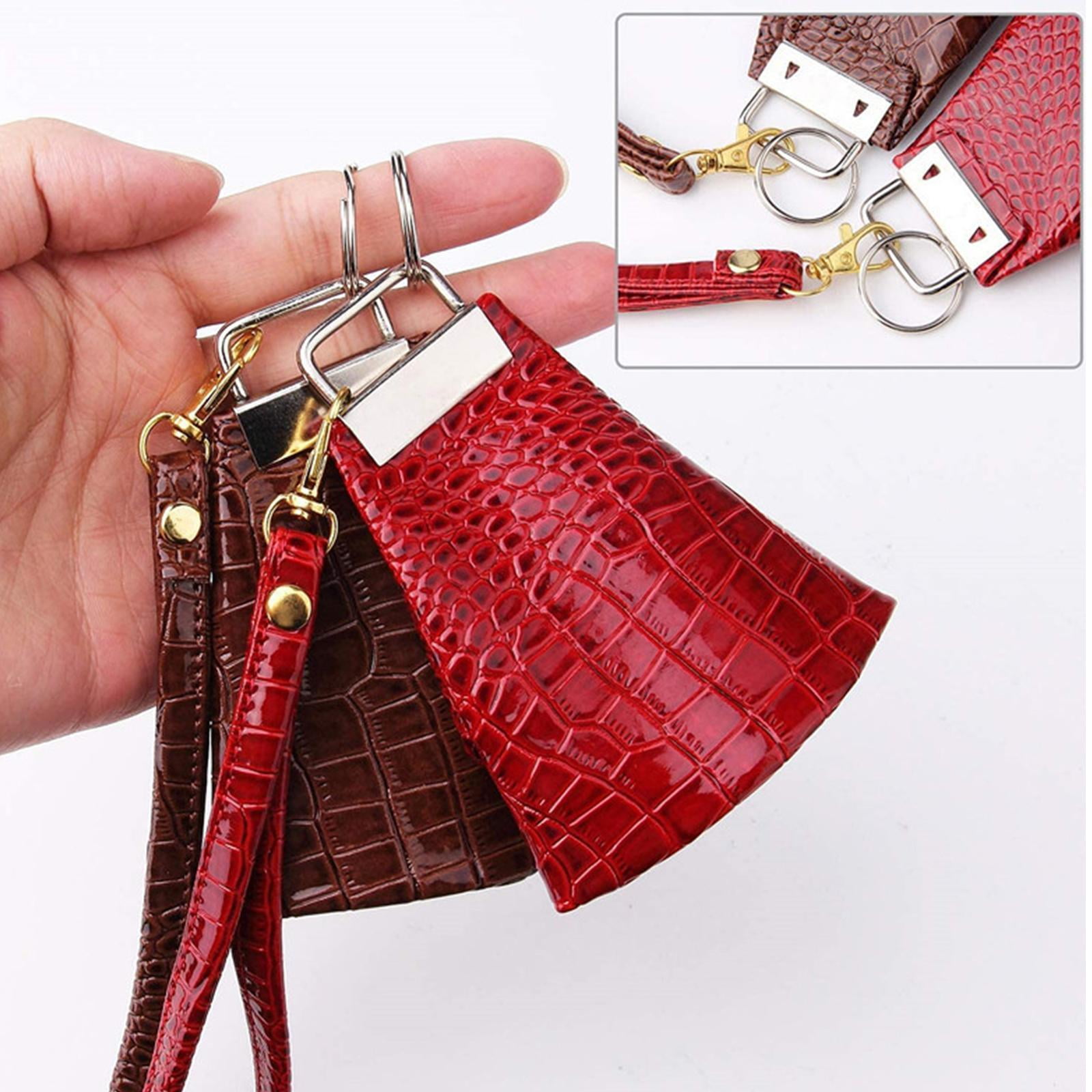 72 Pieces Key Fob Hardware Wristlet Set with Key Rings 24 Colorful Leather Keychain Tassel 24 Swivel Snap Hooks 1 Inch for Key Chain Making