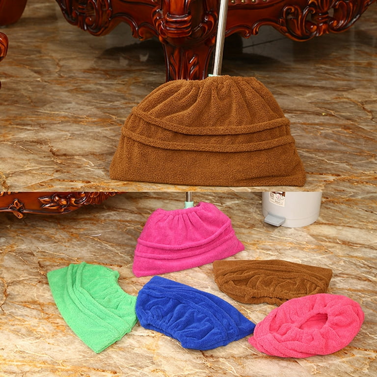 Multi-Function Coral Velvet Broom Cover Cloth Floor Mop with Reusable  Microfiber Absorbent Mop Household Cleaning