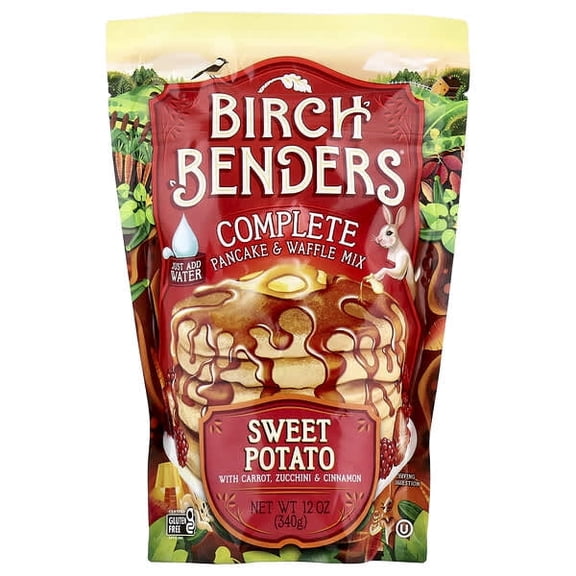 Birch Benders, Pancake & Waffle Mix, Sweet Potato, 12 oz (340 g) Pack of 2