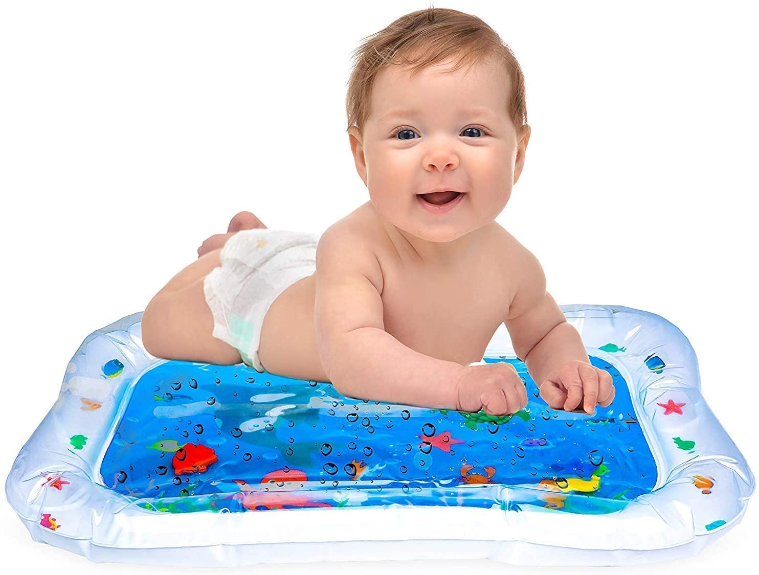 Hoovy Inflatable Tummy Time Water Mat for Infants Babies Toddlers