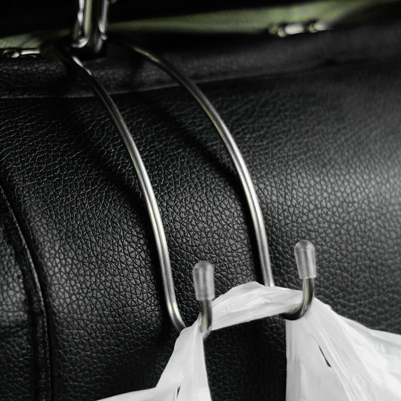 Ferdinand Ivan Peerless Metal Multi-Functional Car Seat Hook Auto Headrest Hanger Bag Holder Clips For Car Bag Purse Cloth Grocery Storage Auto Fastener None SV 