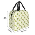 thumbnail image 4 of Kdxio Corn Print Insulated Lunch Bag,Reusable Tote Lunch Box for Women Men,Leakproof Cooler Lunch Bags for Work Office Travel Picnic, 4 of 6