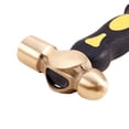 thumbnail image 2 of 1pc 16x9.2cm Brass Hammers with Plastic Handle Raw(Unplated), 2 of 5