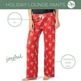 thumbnail image 3 of Hello Mello Holiday Lounge Soft Pants Pajama Bottoms, Joyful Large/X-Large (Women's), 3 of 10