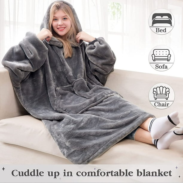 Hooded blanket for shop adults walmart