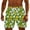 #190-Green, variant on Ceisia Men's St. Patrick's Day Clover Print Swim Trunks Up to 5XL Plus Size Quick Dry Beach Shorts with Hidden Pocket Gifts