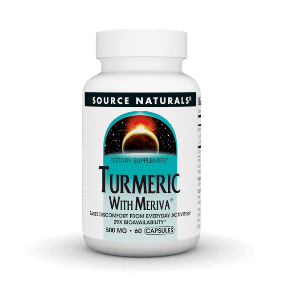 Source Naturals Turmeric with Meriva Eases Discomfort from Everyday Activities* 500 mg - 60 Capsules