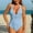 Blue, variant on Bzhegqhd Womens Swimsuits One Piece Tummy Control,Ladies' Sexy and Fashionable Solid Color Suspender Bikini Beach Swimsuit