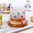 thumbnail image 1 of Copas de cristal Vaso Vaso de champán de fondo ponderado grueso con posavasos de para ron escocés , D D Macarena Copa de cóctel, 1 of 8