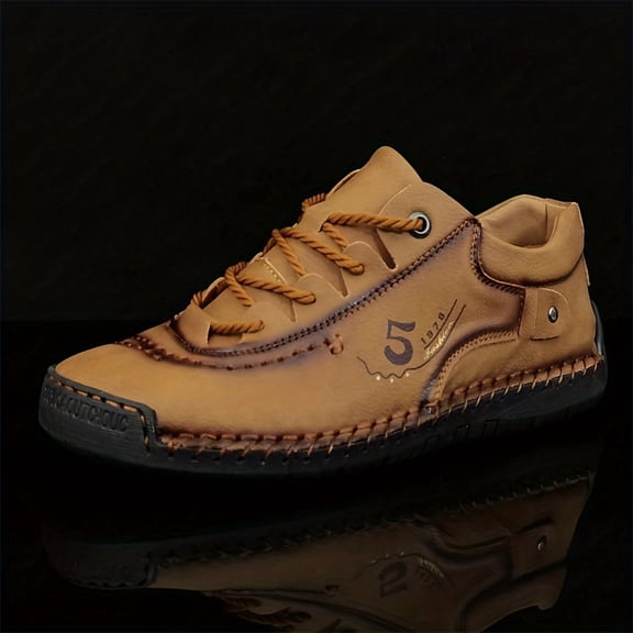 Men's Flats Outdoor Walking Sneakers Handmade Stitching Casual Shoes